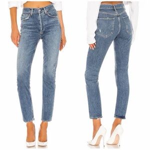 Agolde Women's Straight Leg Jeans in Blue